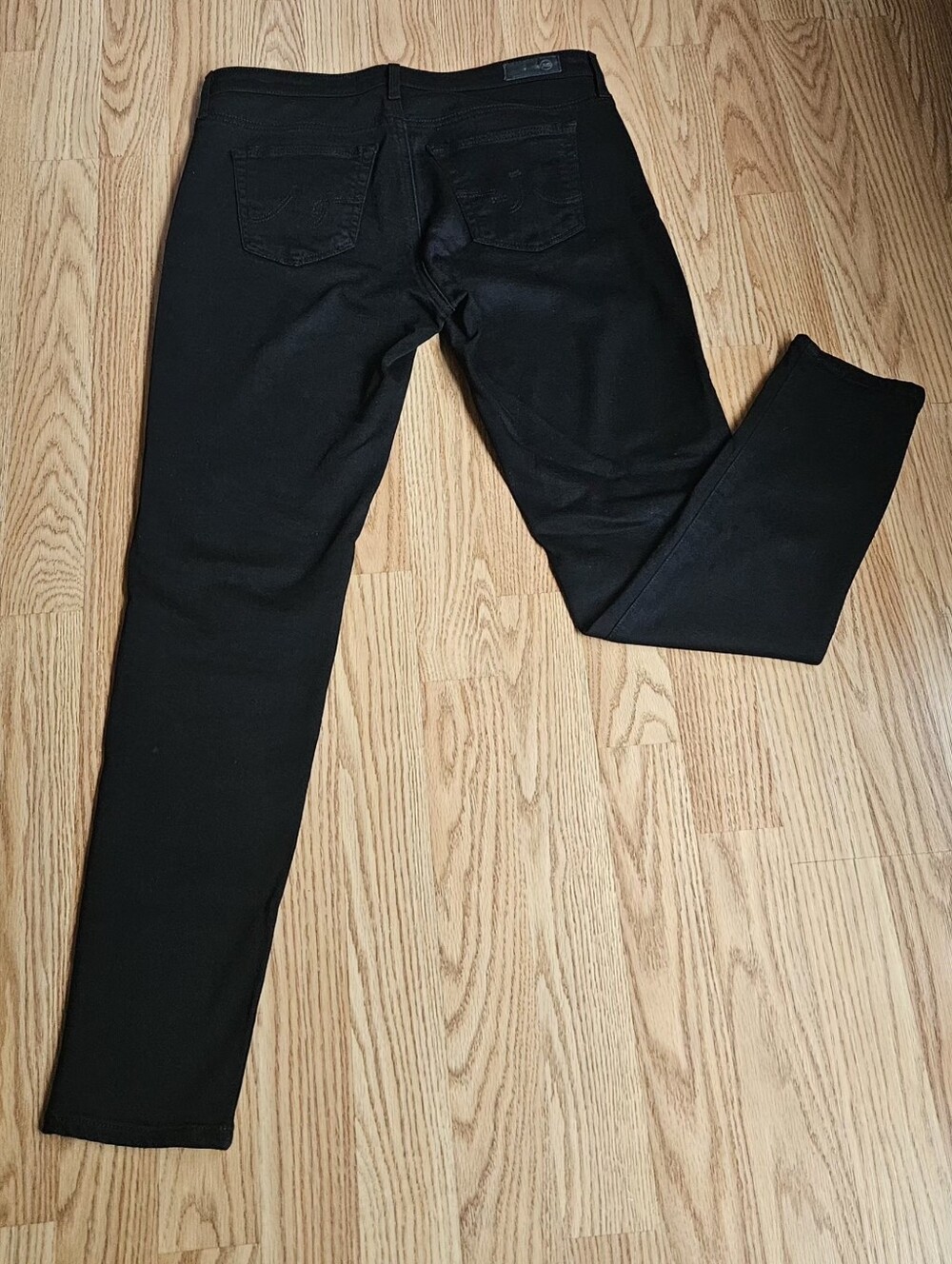 AG Adriano Goldschmied Legging Ankle Super Skinny Jeans Black Women’s Size 29R - Picture 12 of 13